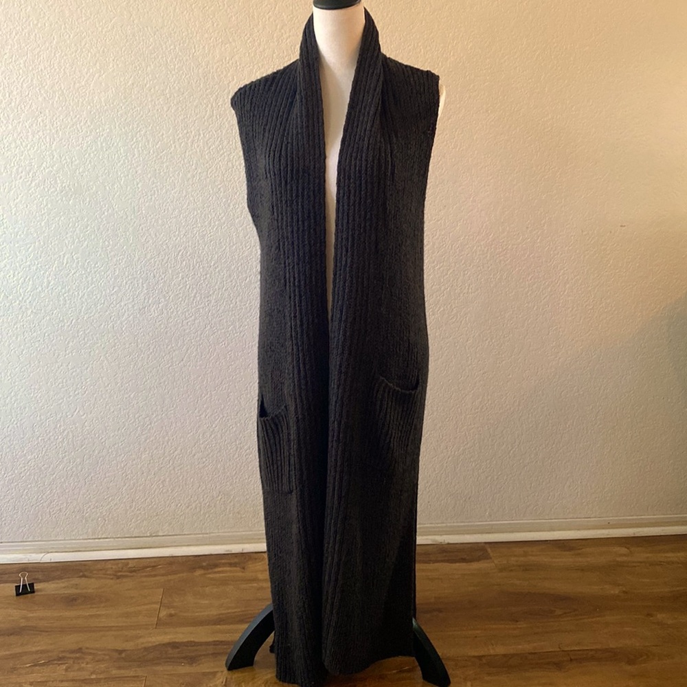 Sweater vest by faded, glory, charcoal, gray